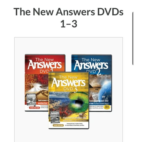 Bible Religious DVD Set 3 THE NEW ANSWERS Children Education Faith Science God - Picture 1 of 8